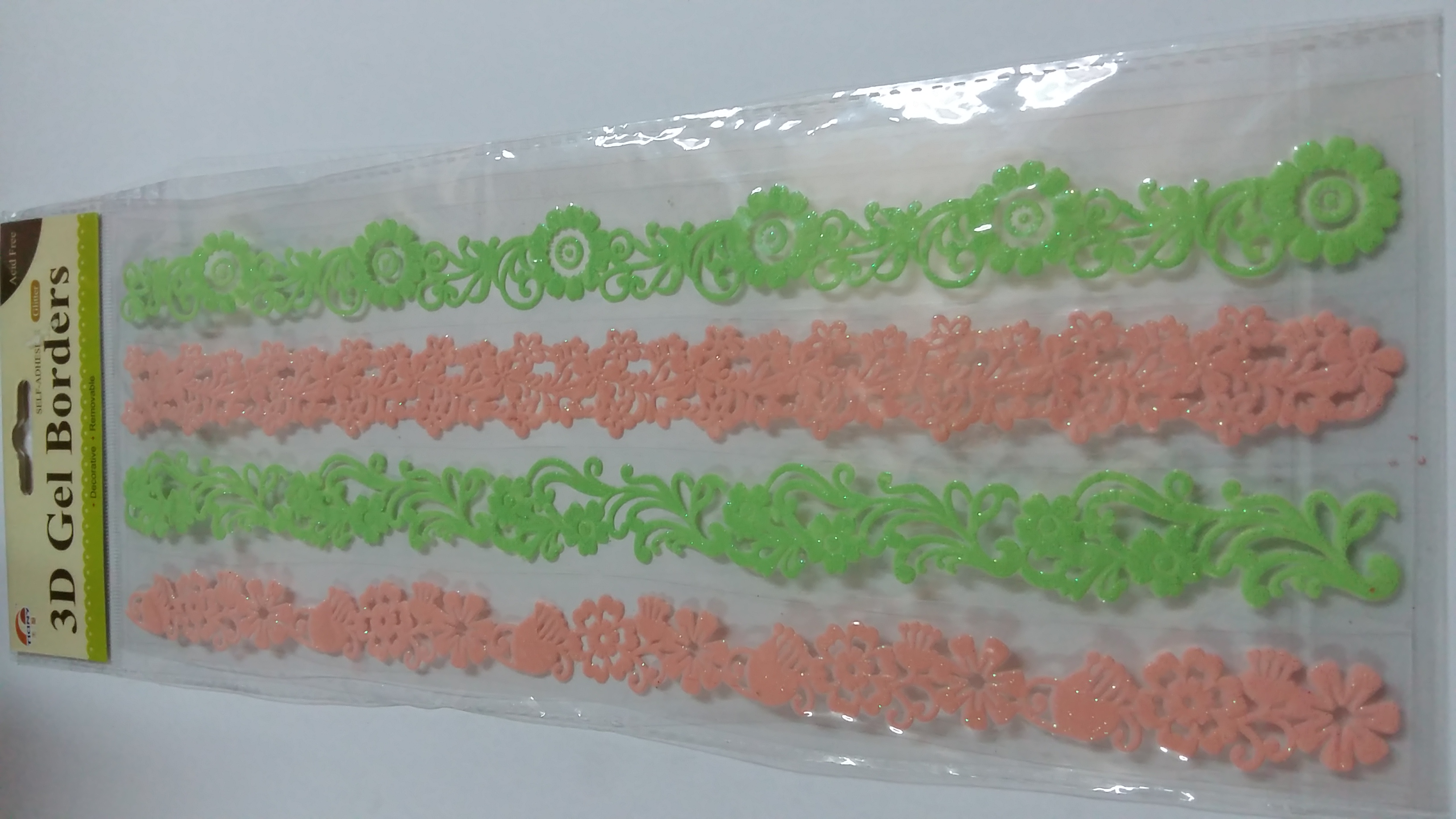 Decorative 3D Gel Borders