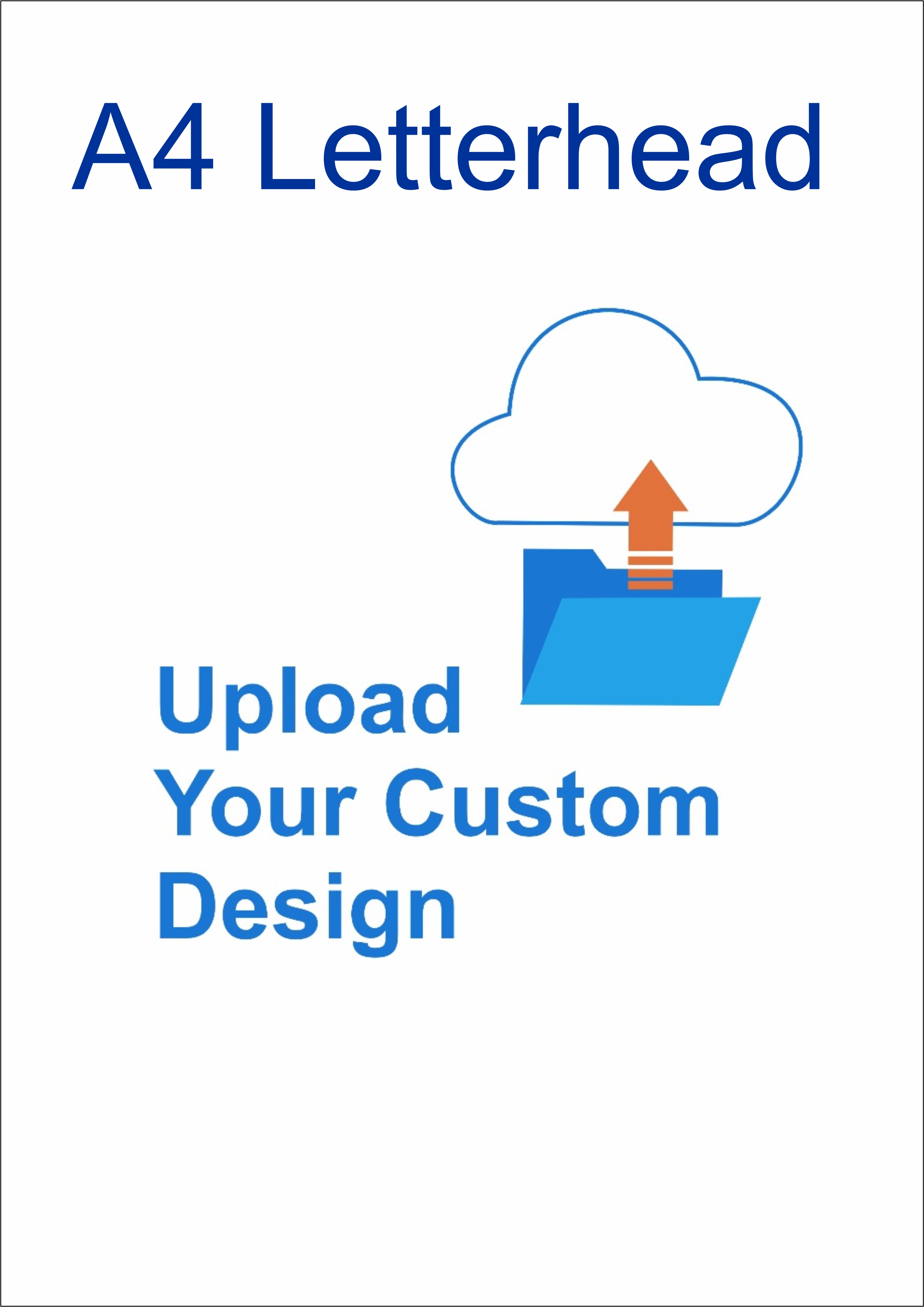 A4 Letterhead 100 GSM 10 Sheets - Upload your Design