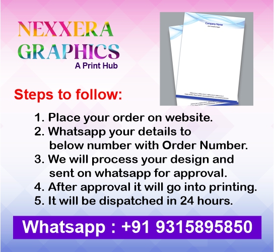 A4 Letterhead 100 GSM 10 Sheets - Upload your Design