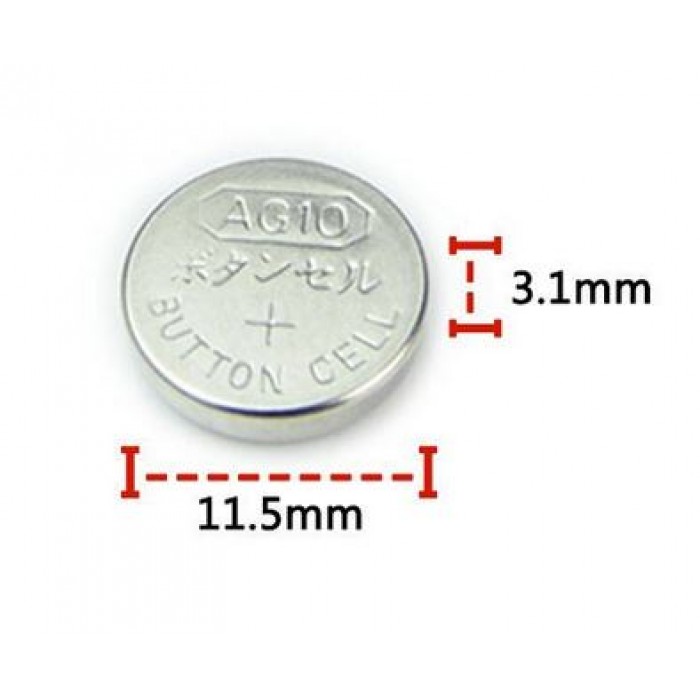 AG10 1.5 V Alkaline Button Cell ( 2 pcs) for Calulators