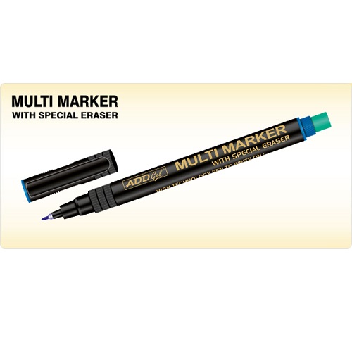 ADD Gel Multi Utility Permanent Marker Pen with Eraser
