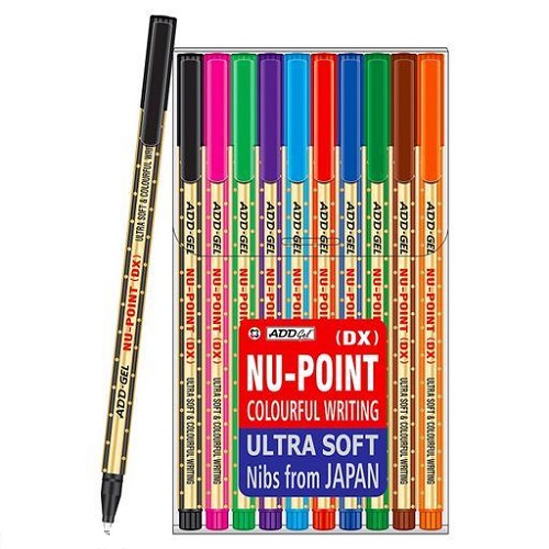 AddGel Nu Point DX Color Pens Set of 10