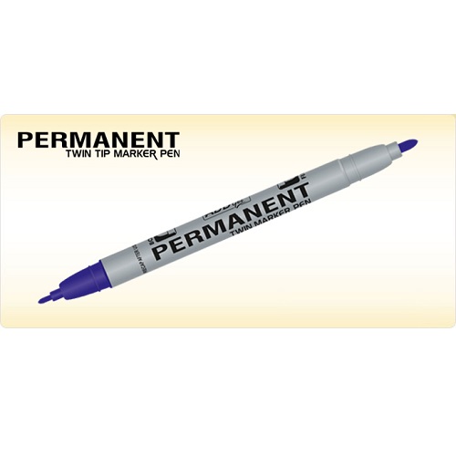 ADD Gel Twin Tip Permanent Marker - Blue