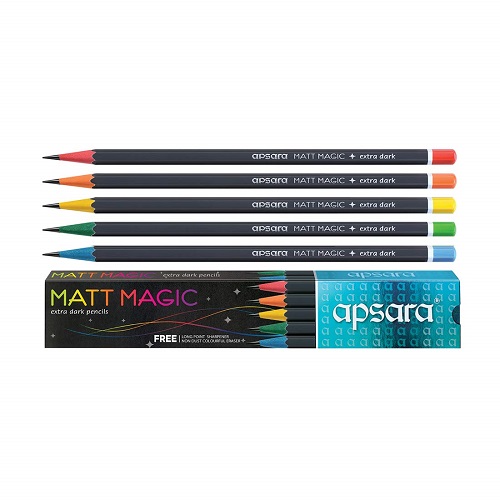 Apsara Matt Magic Extra Dark Pencil 10 pcs