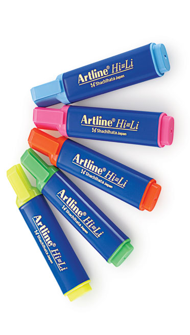 Artline Highlighter Assorted Colors Set of 5