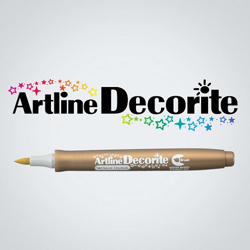Artline Decorite | Brush Marker | Metallic | Pack of 4 | PSH2