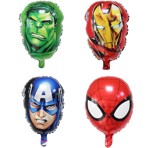 Foil Balloons Super Heros Set of 4