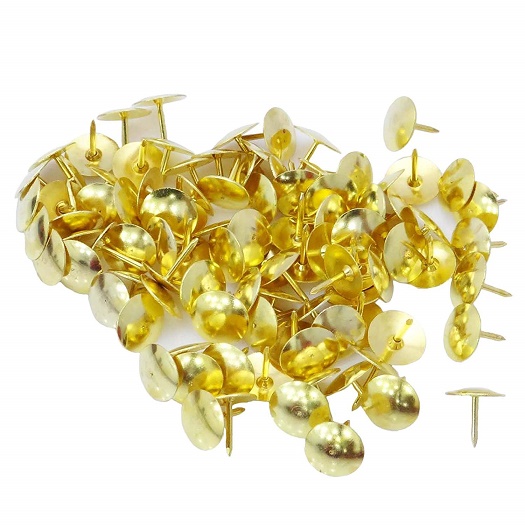 Board Pins Brass medium 15 pcs (Pack of 2)