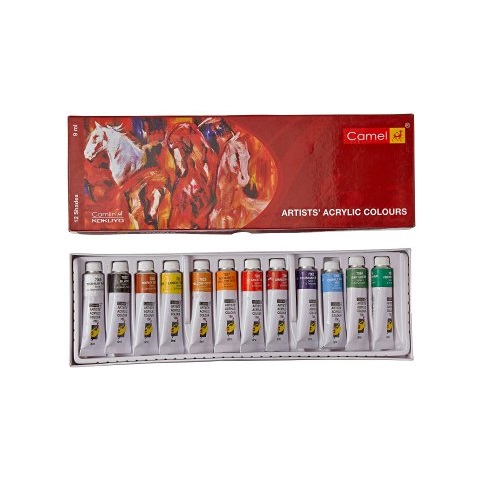 Camel Artist Acrylic Color 9ml each 12 shades