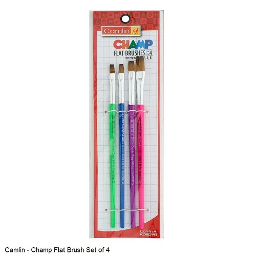 Camlin Champ Brushes Flat (1,2,4,6)