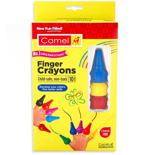 Camlin Finger Crayons (10 shades)