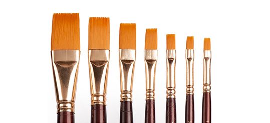 Camlin Synthetic Gold Flat Brush No 12