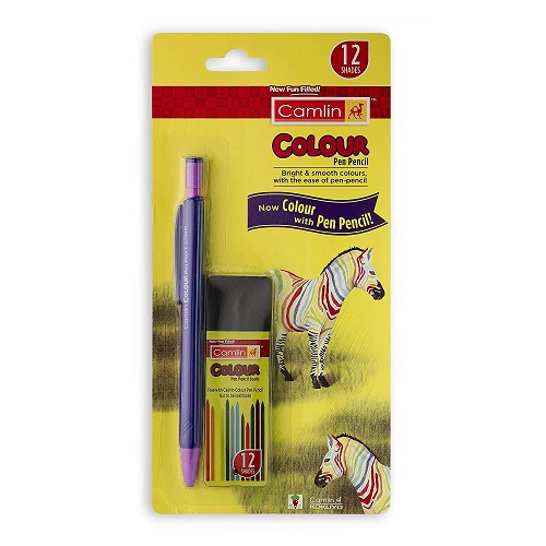 Camlin Multicolor Sketch Pens Set of 24 Pcs with Free Stencil With Vibrant  Color 