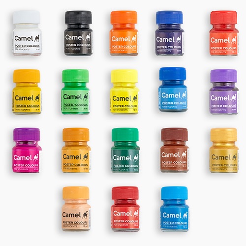 Camlin Student Poster Color 10ml Each (18 Shades)
