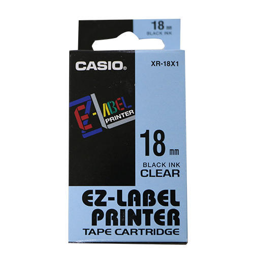 Casio Label Cartridge 18mm Black