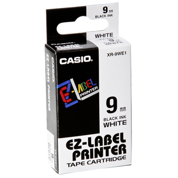 Casio Label Cartridge 9mm Black
