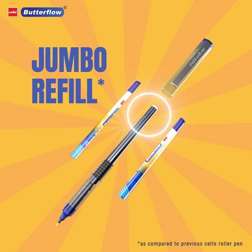 Cello Butterflow Classic Roller Pen Blue