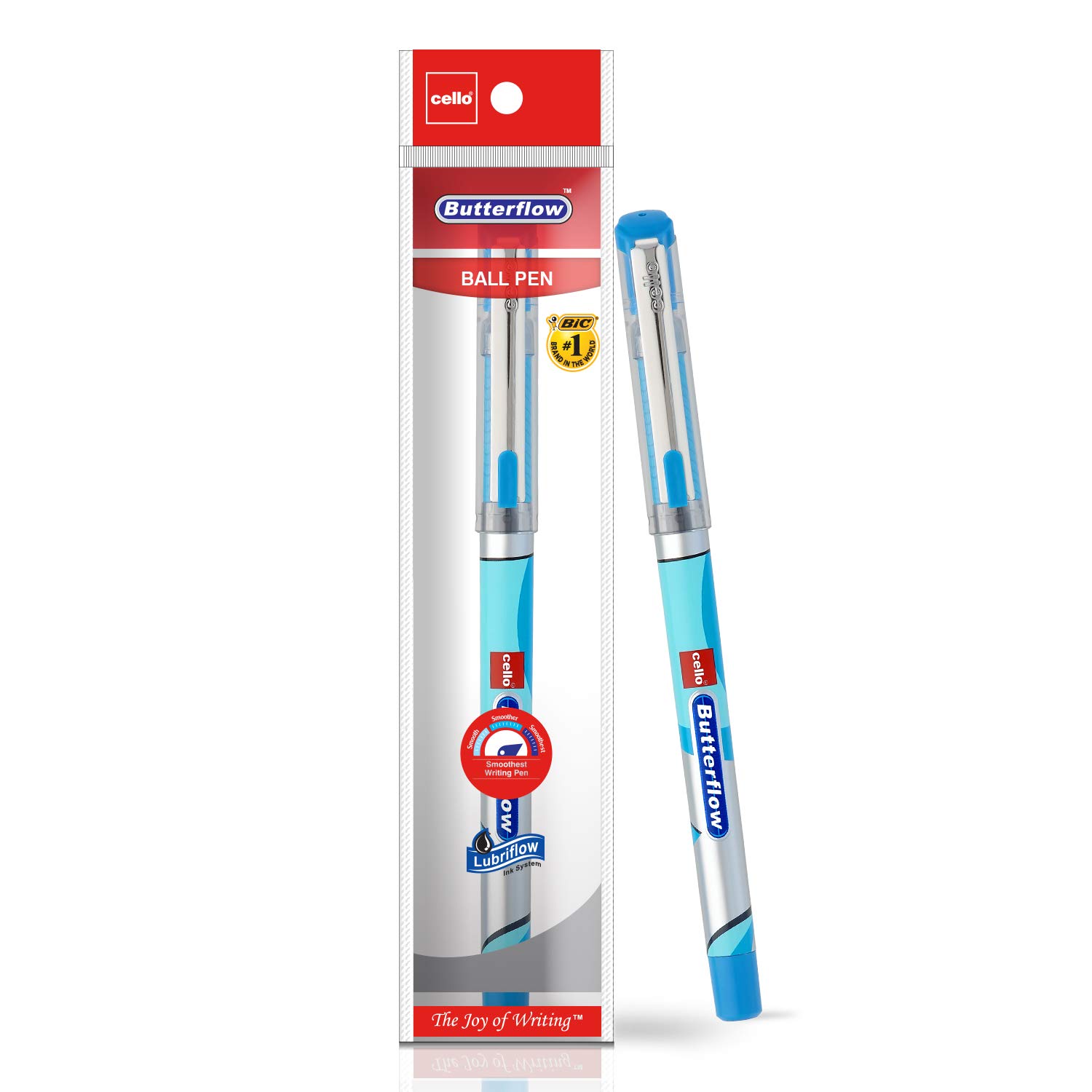 Cello ButterFlow Ball Pen Blue (Pack of 5)