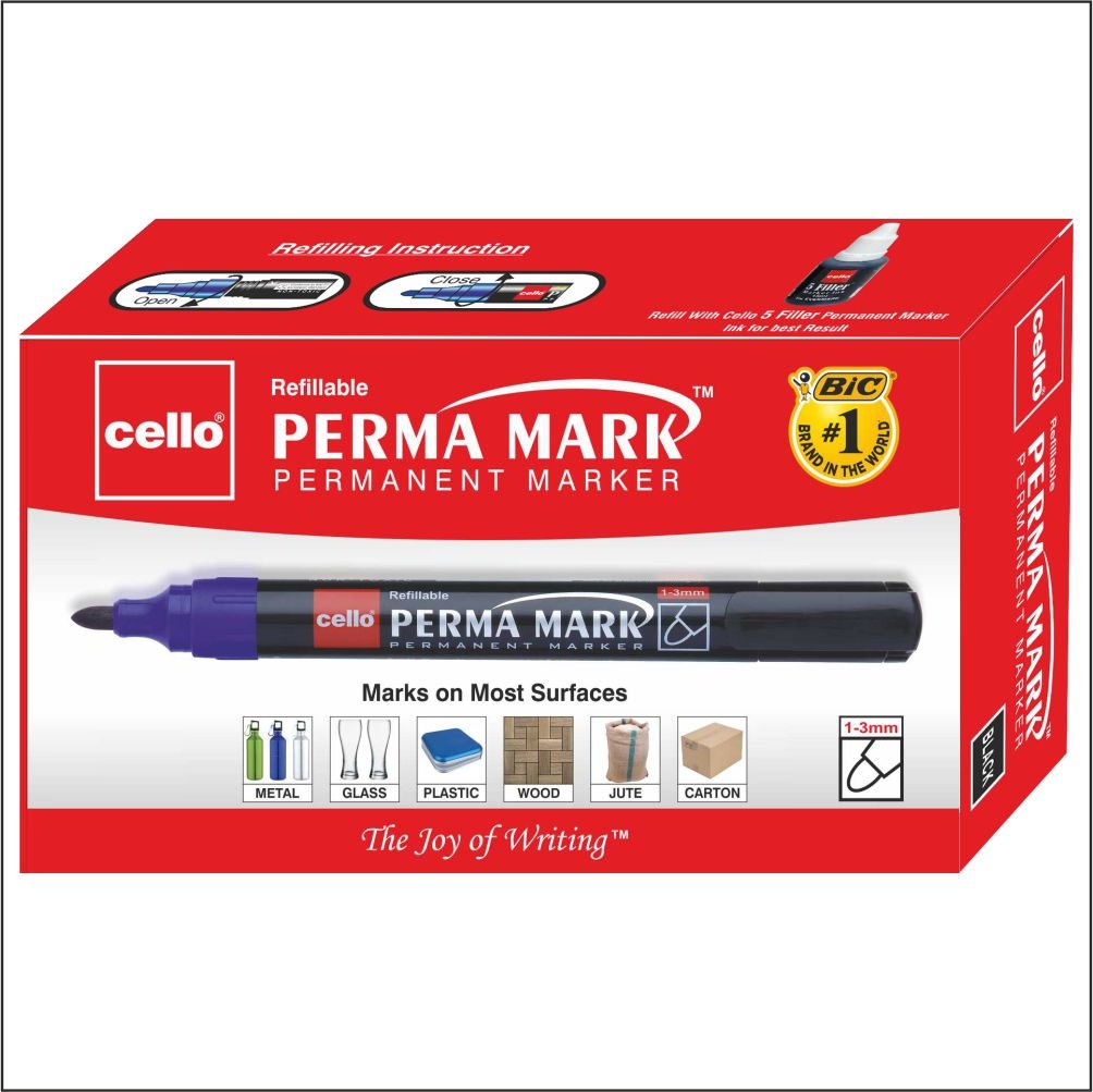 Cello Permanent Marker Black