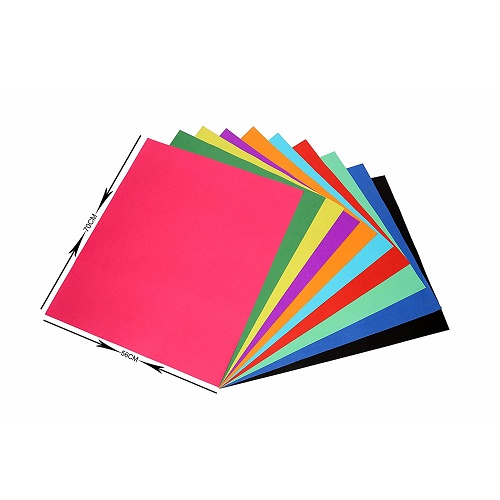 Color Paper Multi use Pastel Red (Pack of 5)