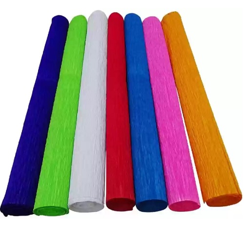 Crepe PaperRoll 50(W) x 250(L) cm - Mix Colors (5 Pcs)