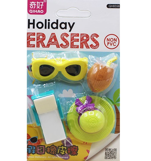 Fancy Holiday Erasers