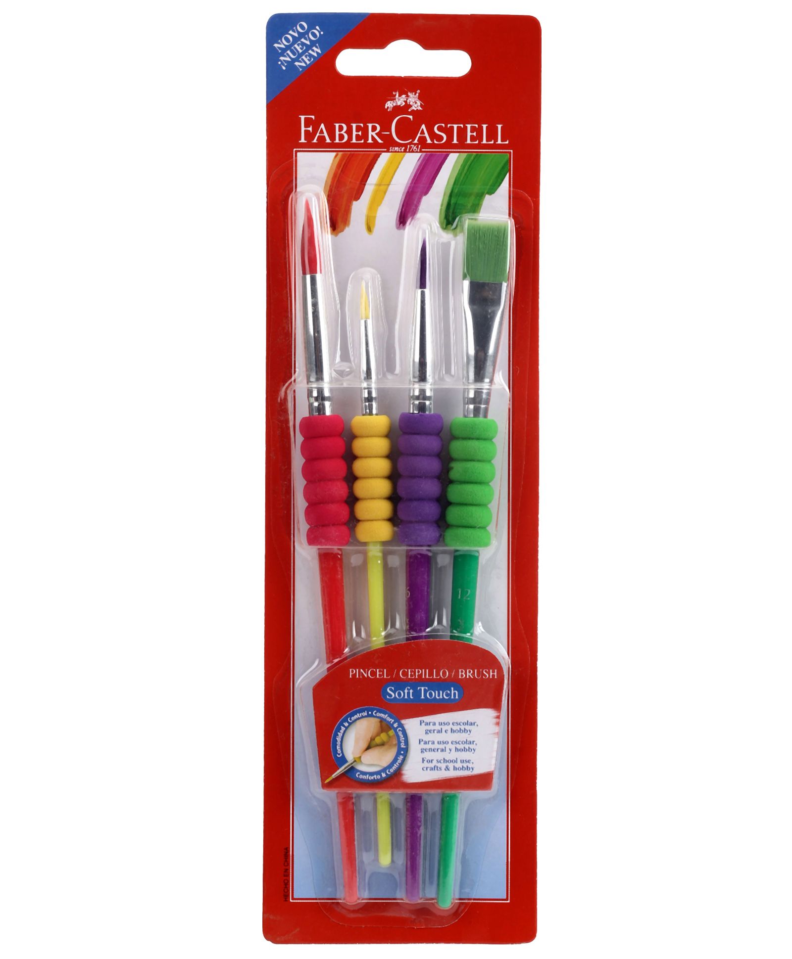 Faber Castell Soft Touch Brush set of 4