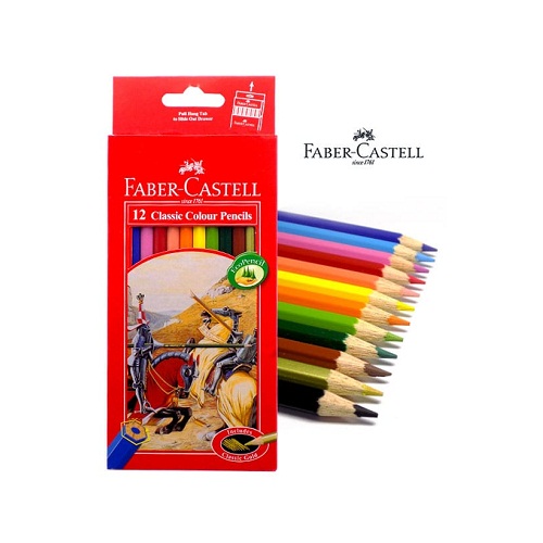 Faber Castell Fullsize Color Pencils 12 Shades [SB09120052] - Rs76