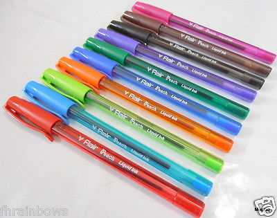 Buy Flair Peach Liquid Ink Ball Pen (10 Colours) online