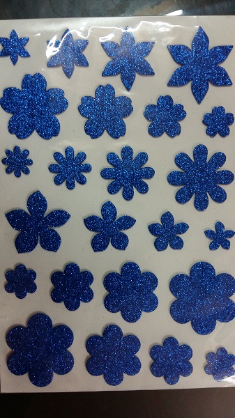 Glitter Foam Sticker Flowers