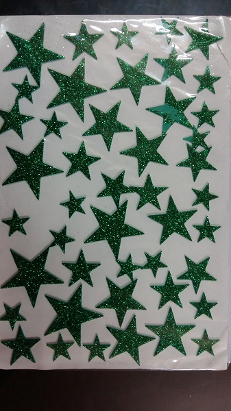 Christmas Foam Glitter Star Stickers