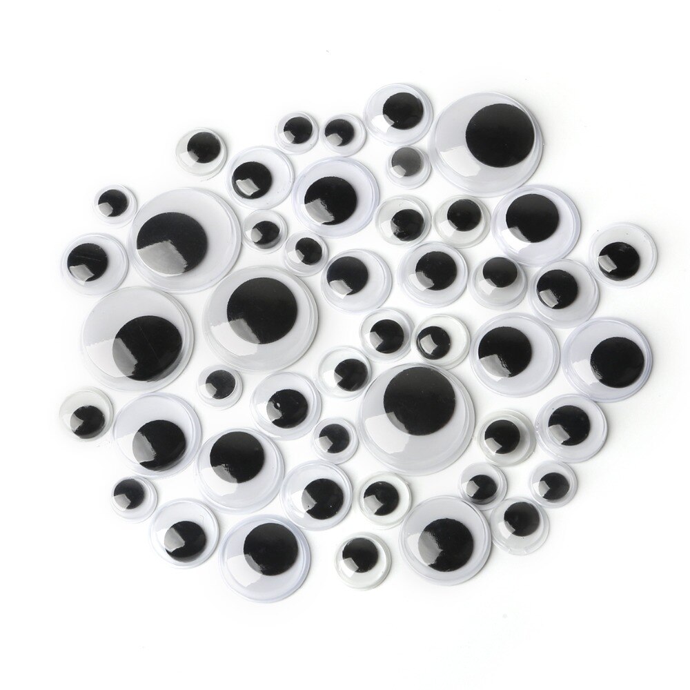 Googly Eyes Black n White 15mm (10 eyes)