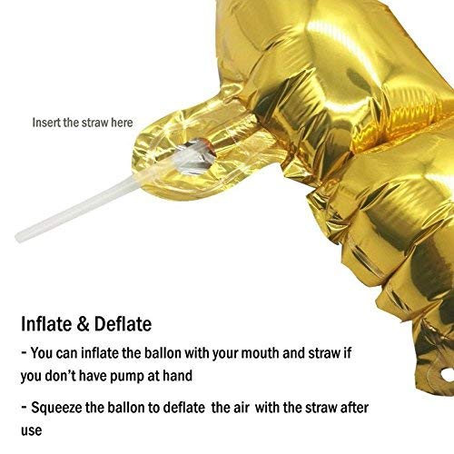 Happy Birthday Foil Balloons - Gold