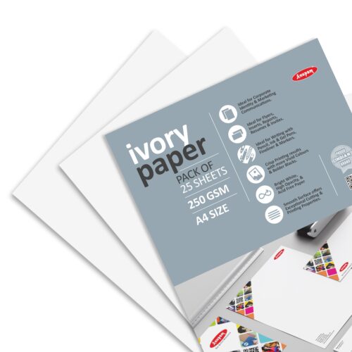 IVORY PAPER PACK 250GSM - A4 - 25 Sheets