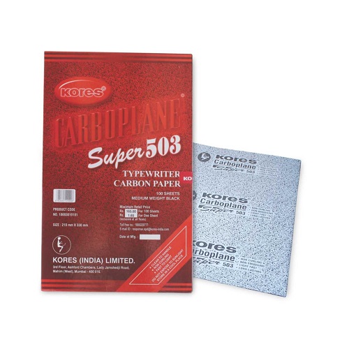 Kores Super 503 Typewriter Carbon Paper 100 Sheets