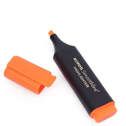 Kores Smoothline Highlighter Pen Orange