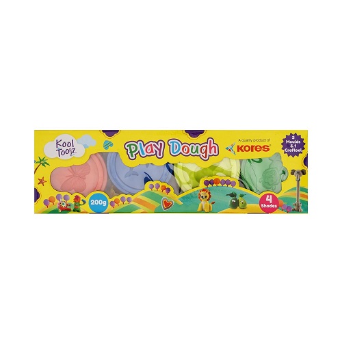 Kores Play Dough 200 gms 4 Shades