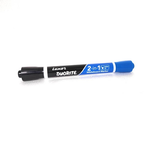 Luxor Duorite 2in1 Whiteboard Marker Black n Blue