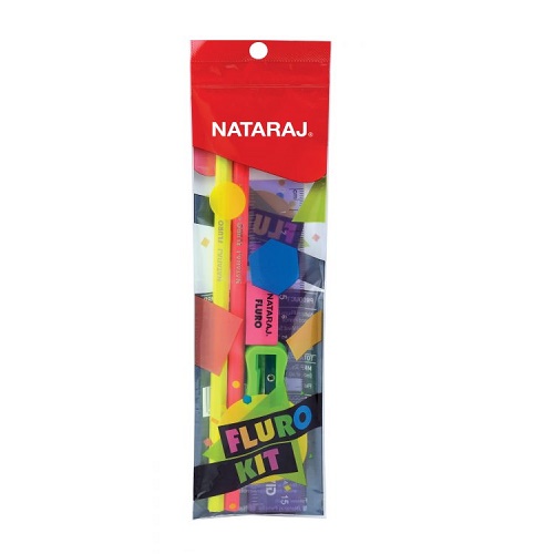 Nataraj Fluro Stationery Kit