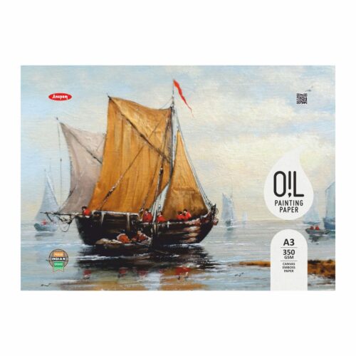 Oil Painting Book Canvas Emboss 350 Gsm 10Shts - A3