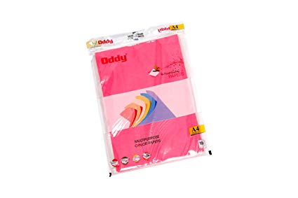 Oddy Fluorescent Sheets A4 50 Sheets Assorted