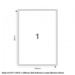 Computer Label Sticker A4 ST-1 (100 sheets)