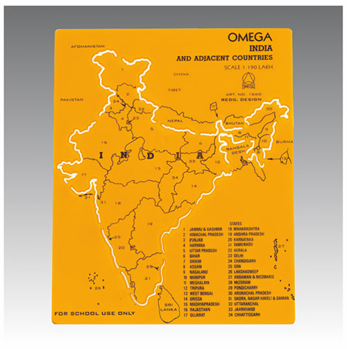 Omega 1660 INDIA MAP STENCIL