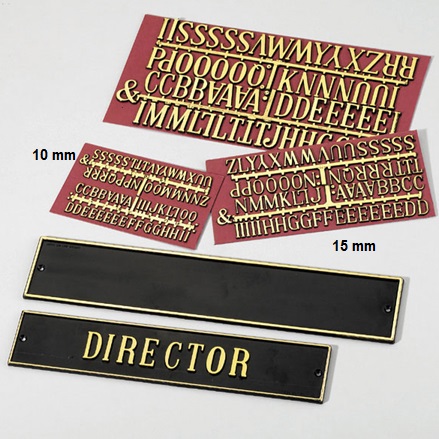 Omega 1992 STICK ON LETTERS 15 MM