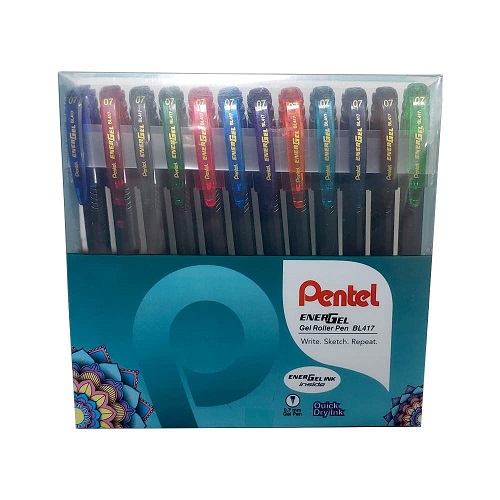Pentel Energel Roller Pen BL417 Set of 8