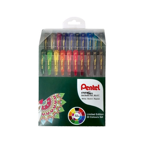 Pentel Energel Roller Pen BL417 Set of 8