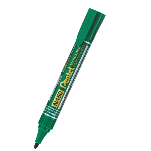 Pentel Permanent Marker Xtra Large N450 Bullet Tip Green