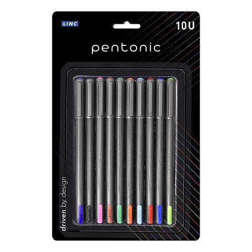 Linc Pentonic Ball Pen Assorted Colors set of 10