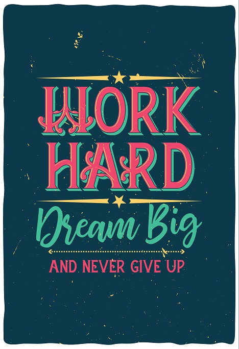 Inspirational Poster 13x19 in Style 4 Inspirational Poster 13x19 in Style 4