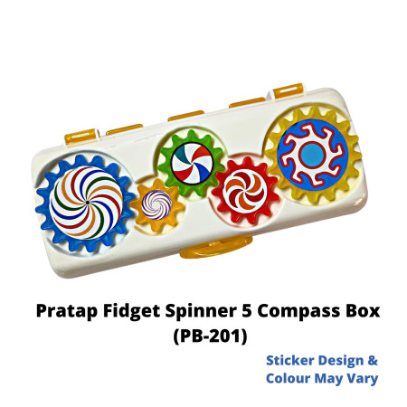 Pratap Fidget Spinner 5 Pencil Box (PB-201)